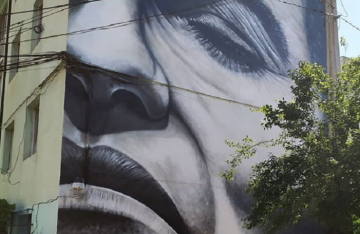 Enorme mural de Víctor Jara inaugura el autogestionado Museo a Cielo Abierto de Macul