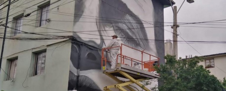 Murales gigantes hacen de Macul un museo al aire libre